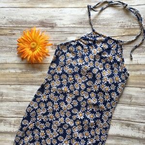 🦋 Forever 21 Daisy Print Halter Dress